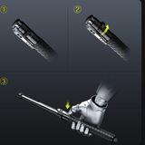 Self-Defense Hiking Stick with Automatic Mechanism