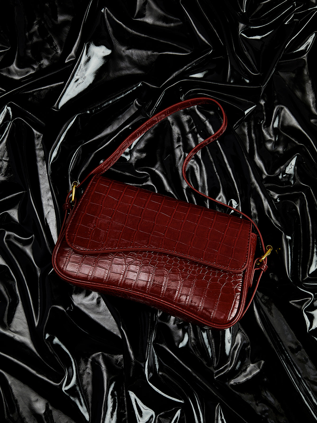 Women's Shoulder Bag Checked Pattern One Size Polyurethane