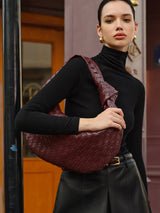 Women's Shoulder Bag Black Regular Polyurethane