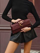Women's Shoulder Bag Black One Size Polyurethane