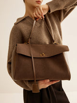 Women's Shoulder Bag Black Large Polyurethane