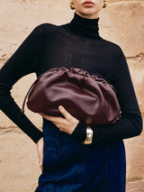 Women's Clutch Bag Black One Size Polyurethane