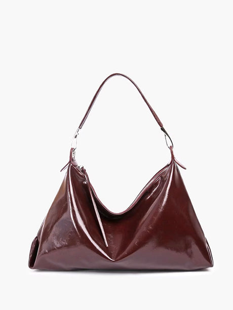 Women's Hobo Bag Black One Size Polyurethane