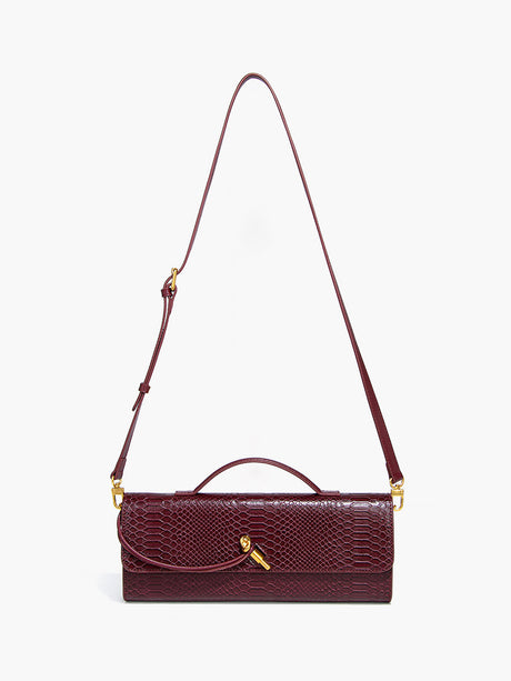 Women's Shoulder Bag Black One Size Polyurethane