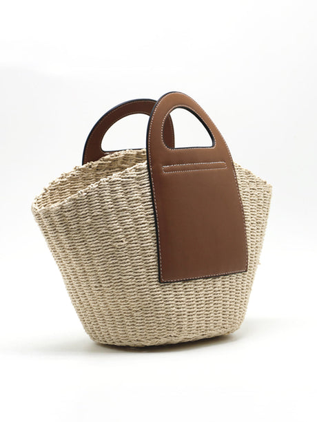 Women's Tote Bag Multicolor One Size Straw
