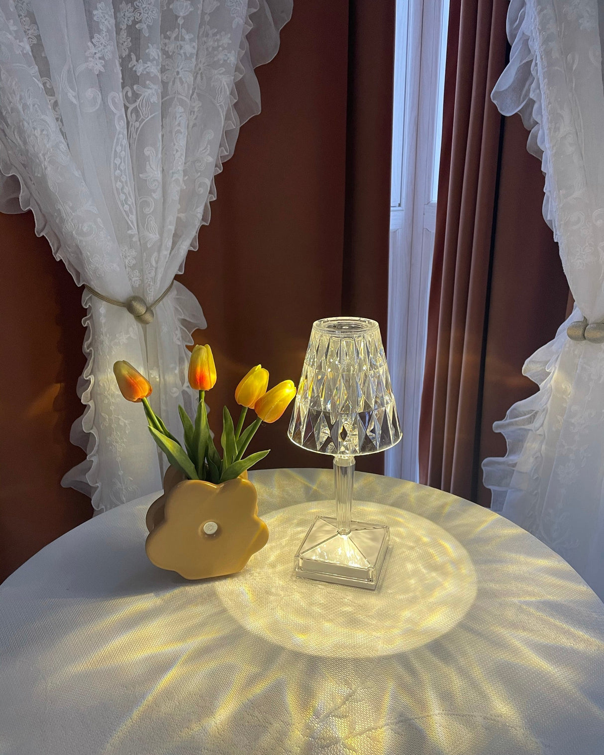 SparkleBeam - Modern LED Lamp with a Touch of Glamour