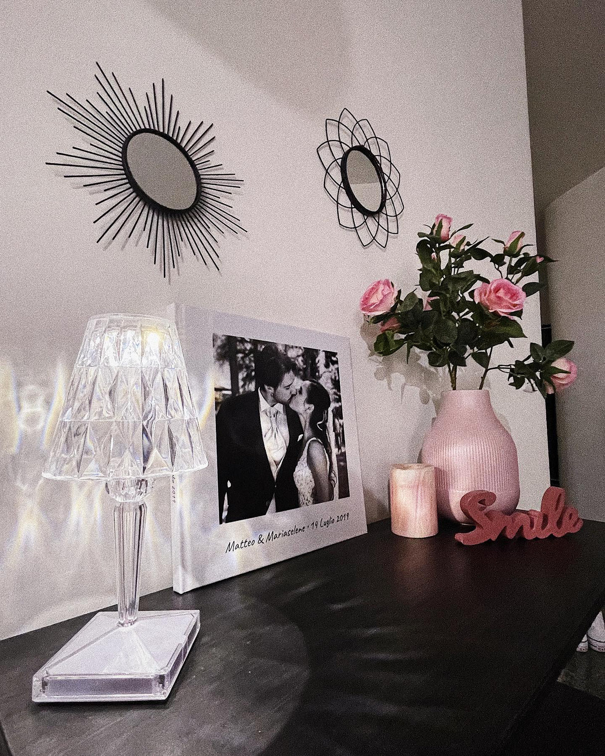 SparkleBeam - Modern LED Lamp with a Touch of Glamour