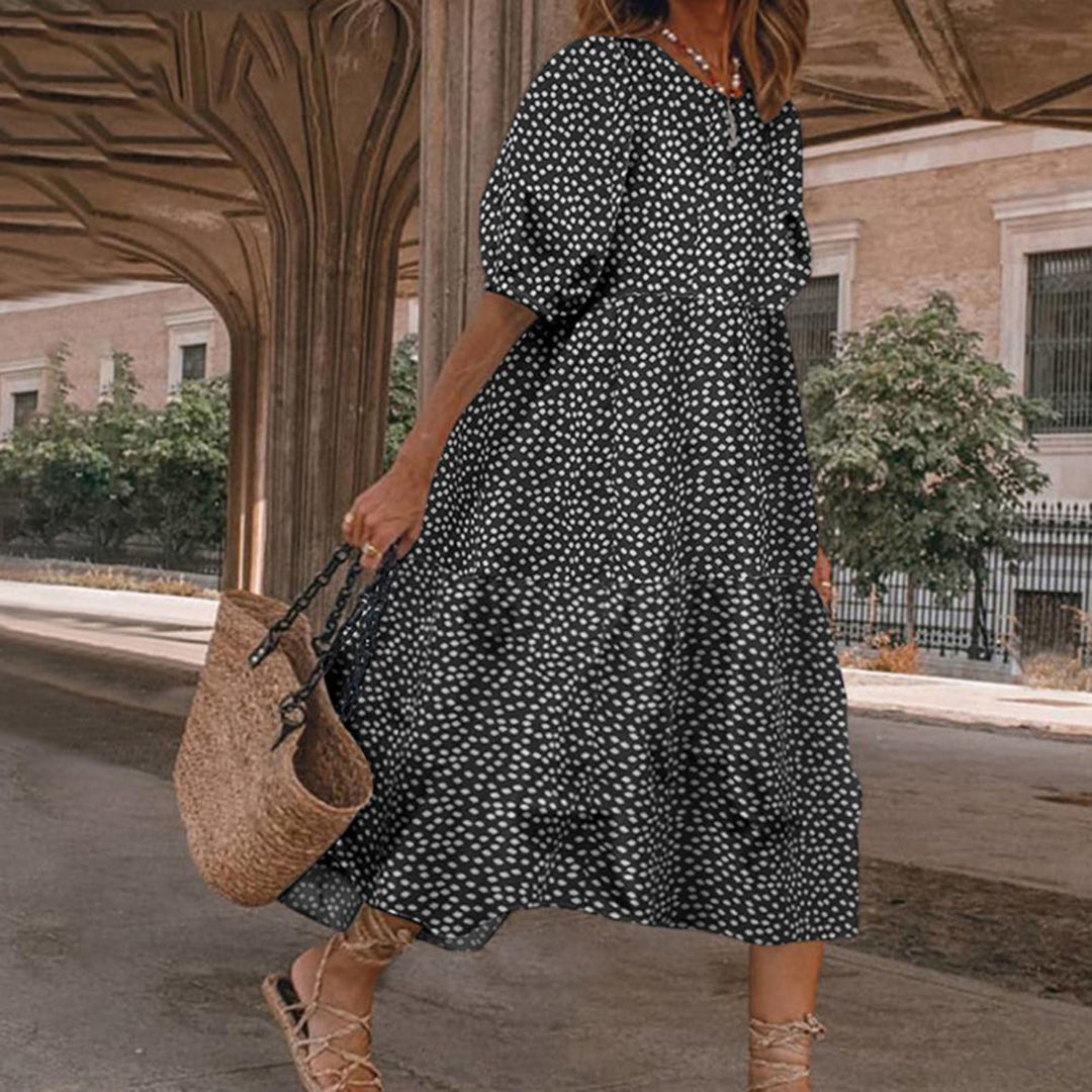 Women's Polyester Summer Midi Dress