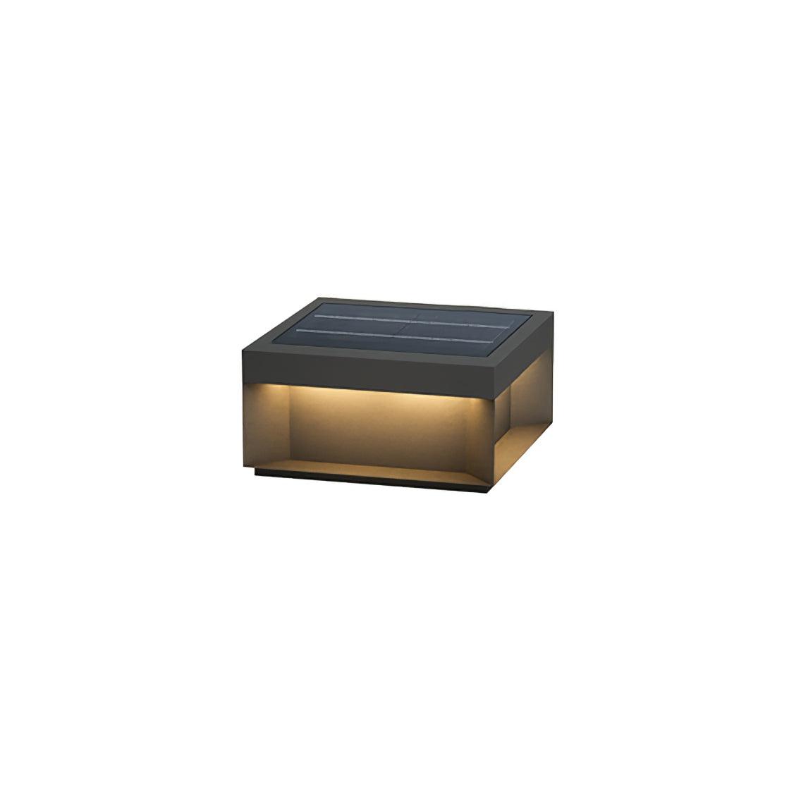 Stylish Solar Outdoor Lamp with Matte Acrylic Roof for Gardens