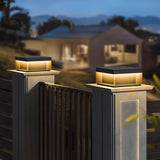 Stylish Solar Outdoor Lamp with Matte Acrylic Roof for Gardens