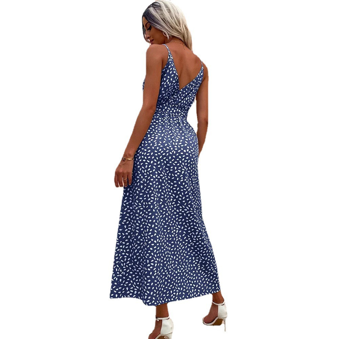 Women's V-Neck Beach Summer Maxi Dress
