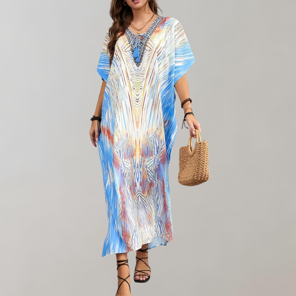 Women's Maxi Dress - Stylish Summer Dress in Aqua Blue, Pink & More