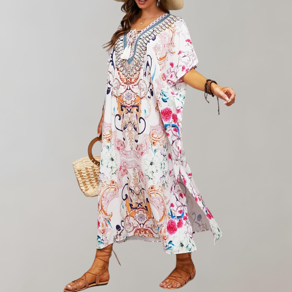 Women's Maxi Dress - Stylish Summer Dress in Aqua Blue, Pink & More