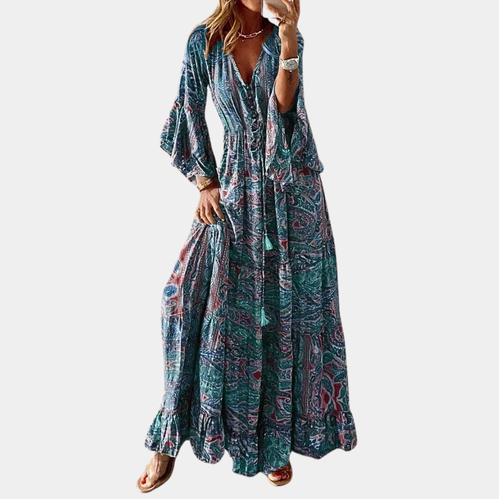 Women's Bohemian Maxi Dress for Summer Casual and Special Occasions