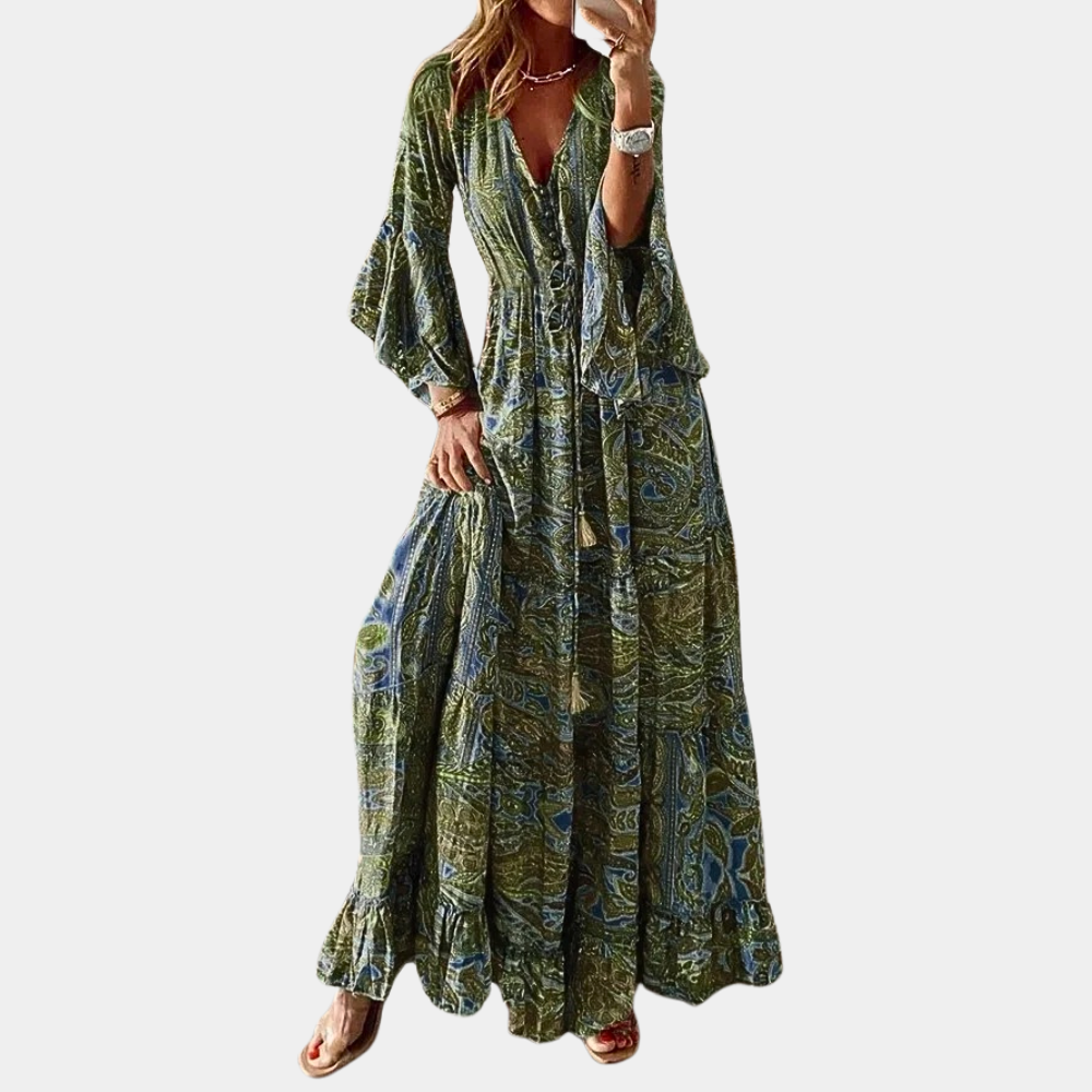 Women's Bohemian Maxi Dress for Summer Casual and Special Occasions