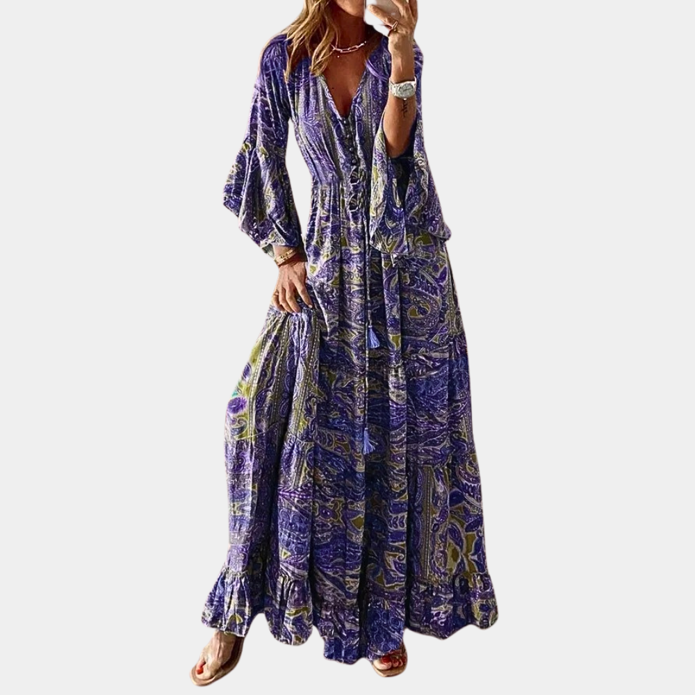Women's Bohemian Maxi Dress for Summer Casual and Special Occasions
