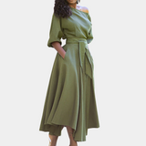 Stylish Women's Maxi Dress with Waistband - Comfortable Summer Dresses for Any Occasion