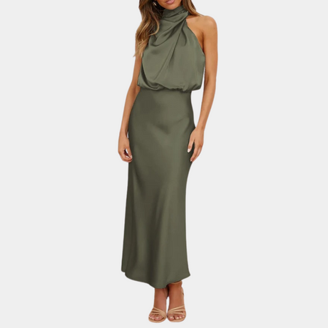 Women's Summer Cotton Halter Dress