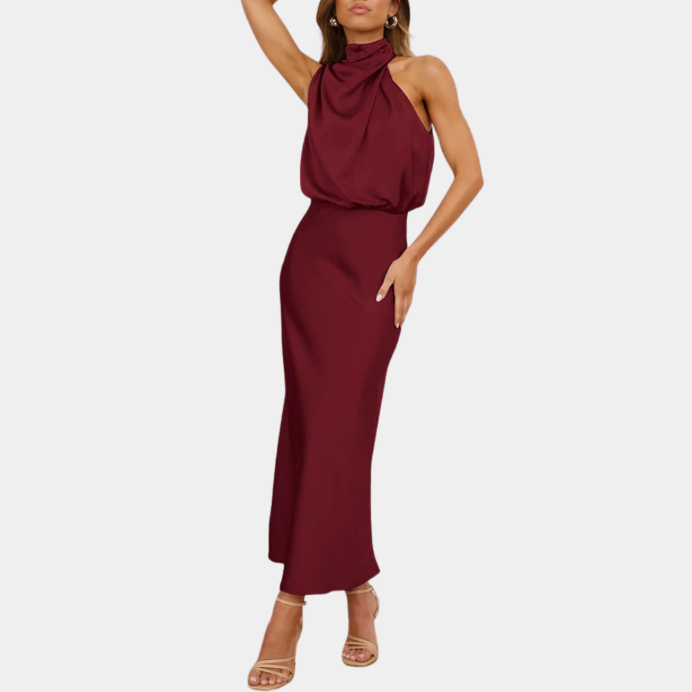 Women's Summer Cotton Halter Dress