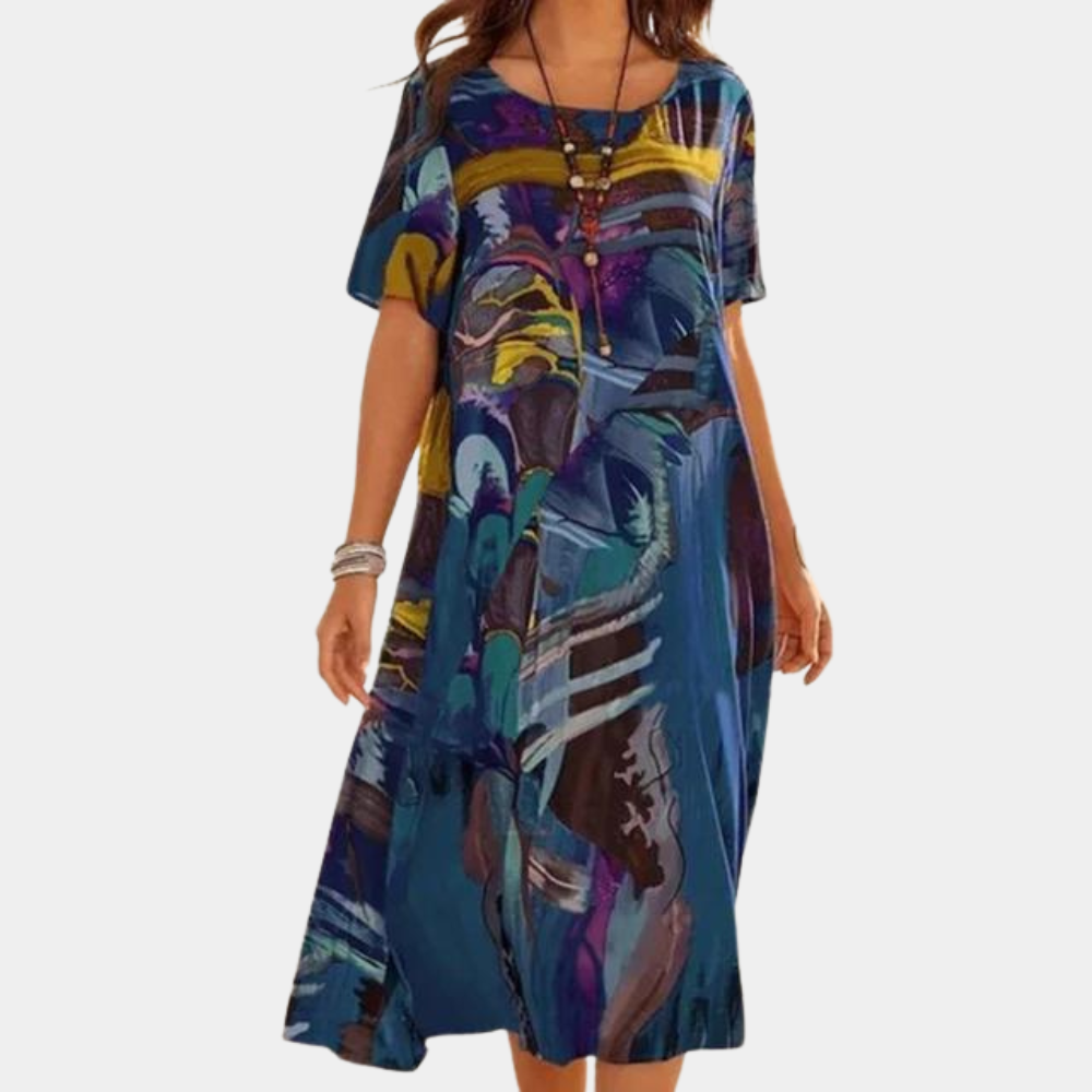 Women's Cotton Summer Green Dress