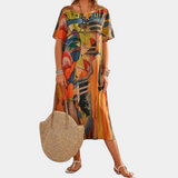Women's Cotton Summer Green Dress