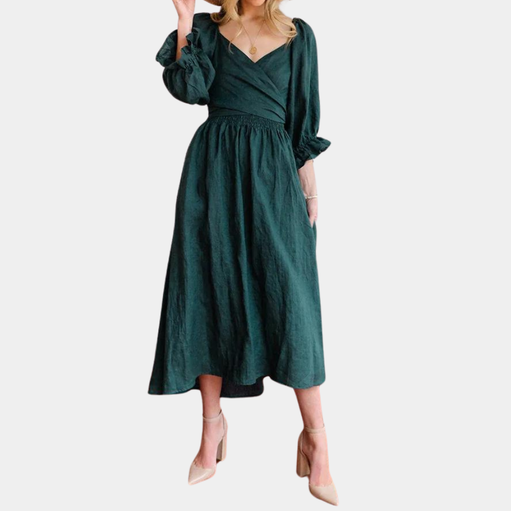 Women's Black Maxi Summer Dress in Breathable Fabric for Comfort