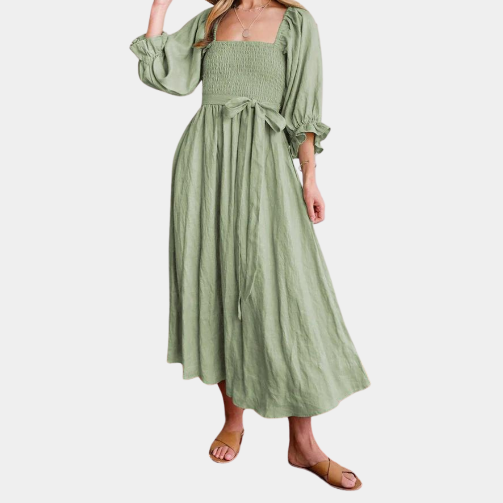 Women's Black Maxi Summer Dress in Breathable Fabric for Comfort