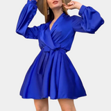 Women's Flowy Satin Summer Dress