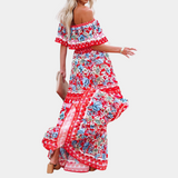 Women's Maxi Dress Yellow Polyester