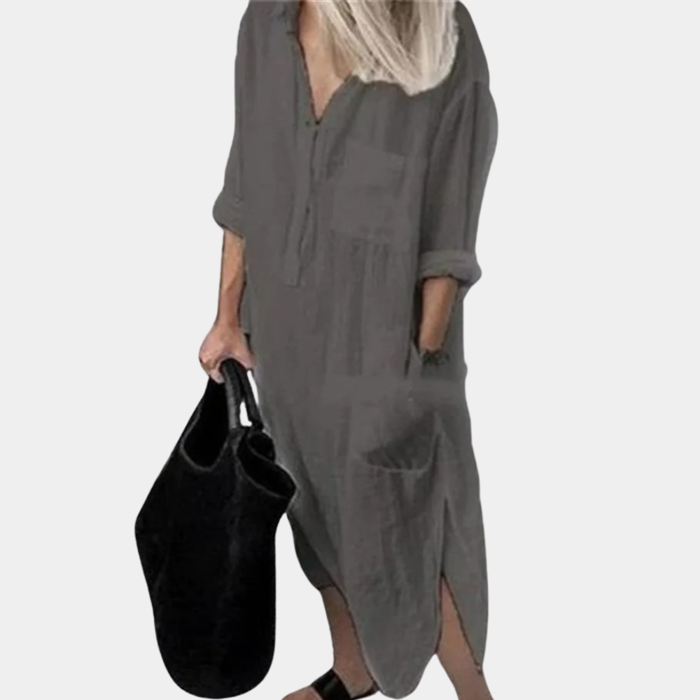 Women's Lightweight Maxi Dress, Breathable White Summer Style
