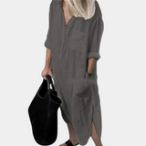 Women's Lightweight Maxi Dress, Breathable White Summer Style