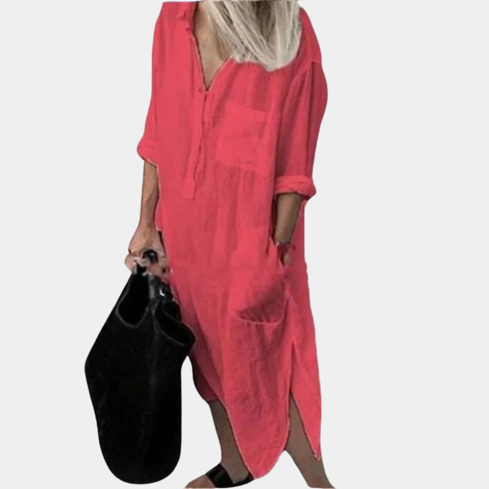Women's Lightweight Maxi Dress, Breathable White Summer Style