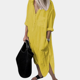 Women's Lightweight Maxi Dress, Breathable White Summer Style