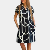 Women's Midi Dress Black Polyester