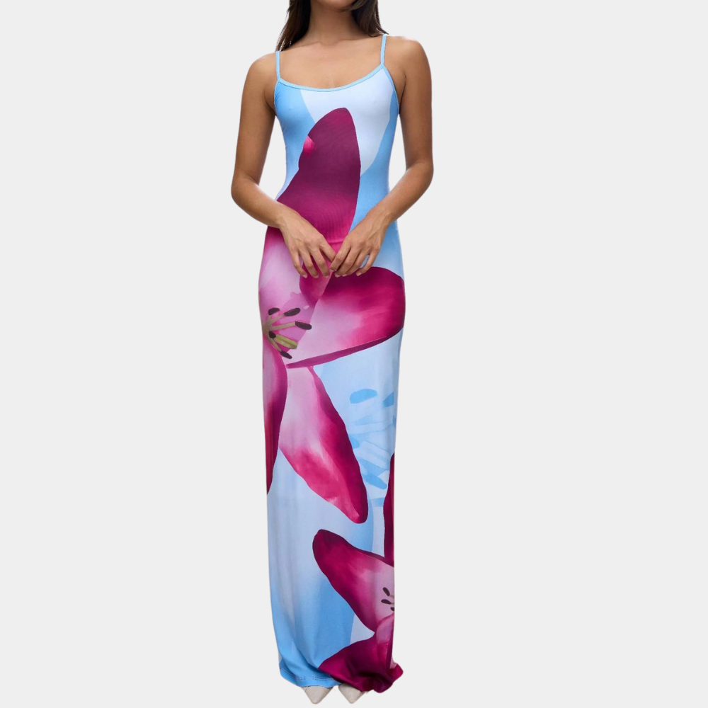 Women's Blue Casual Summer Dress