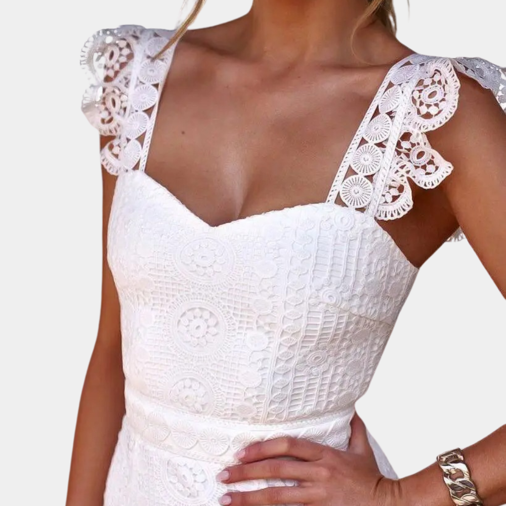 Women's Summer White Lace Dress