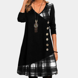 Women's Midi Dress Checkered