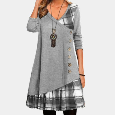 Women's Midi Dress Checkered