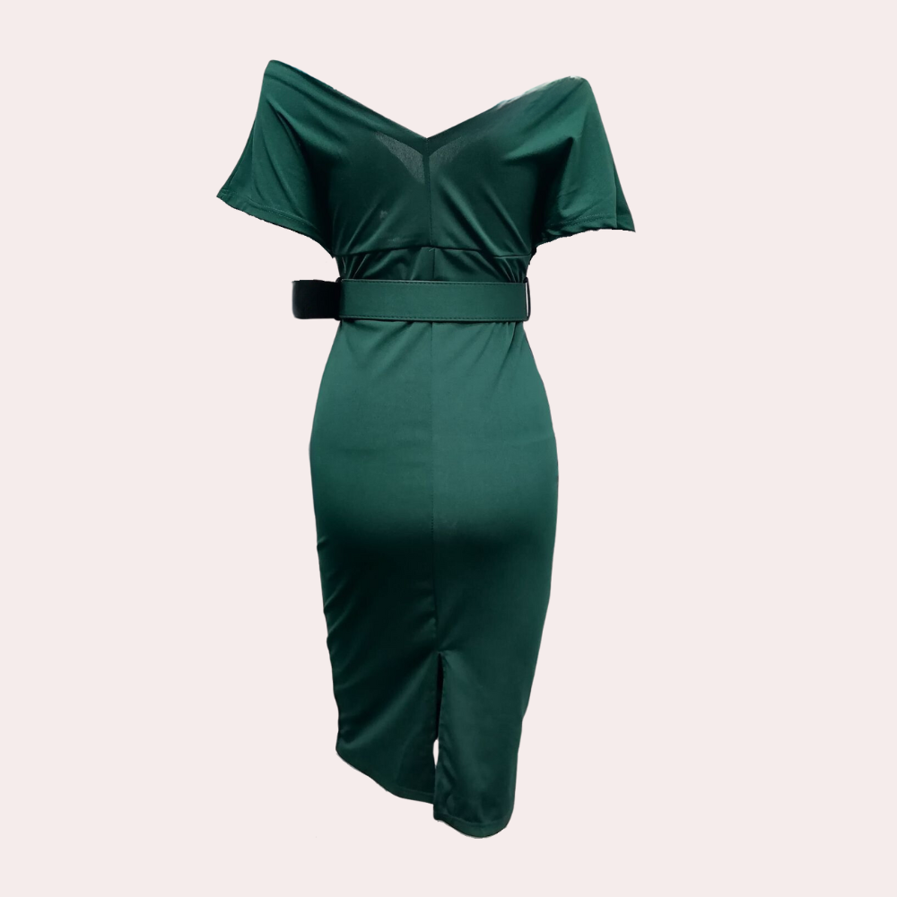 Women's Formal Dress Black Off-Shoulder Elegant Evening Gown