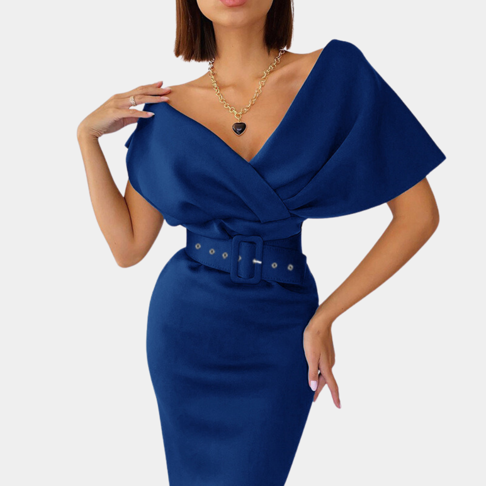 Women's Formal Dress Black Off-Shoulder Elegant Evening Gown
