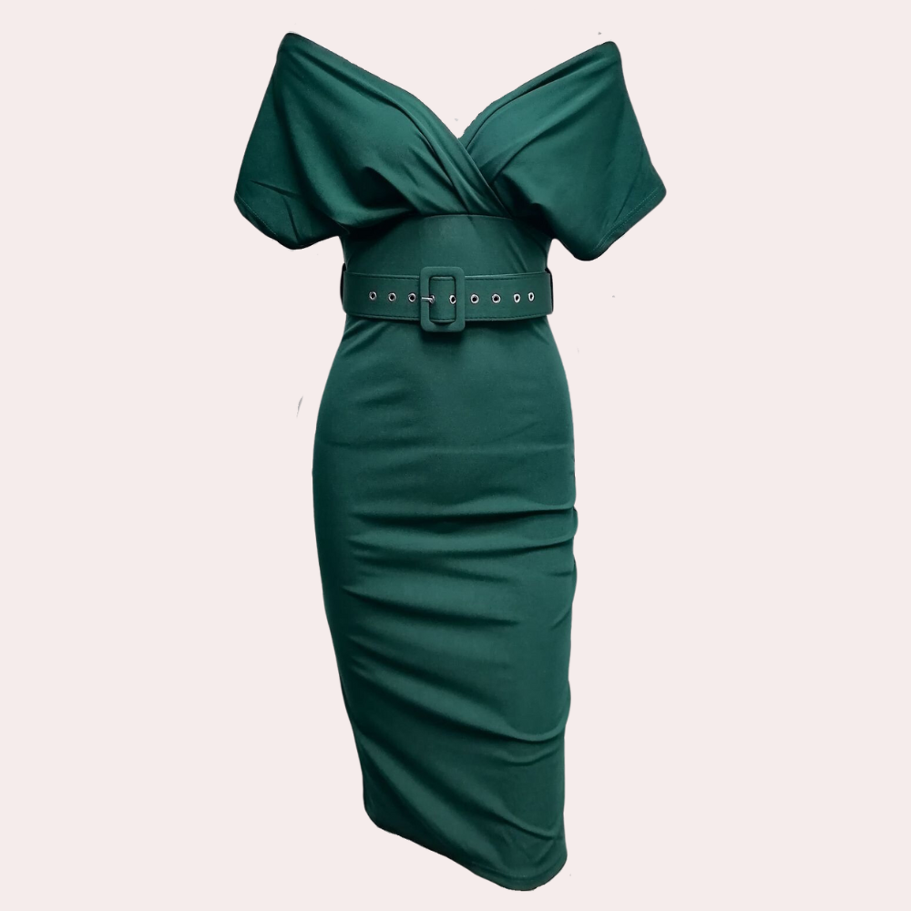 Women's Formal Dress Black Off-Shoulder Elegant Evening Gown