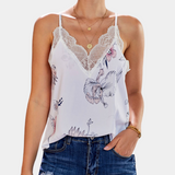 Women's Lace Top Cotton Blouse