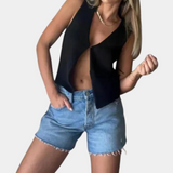 Women's Loose Summer Top Polyester