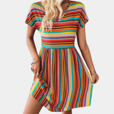 Women's Striped Cotton Summer Dress