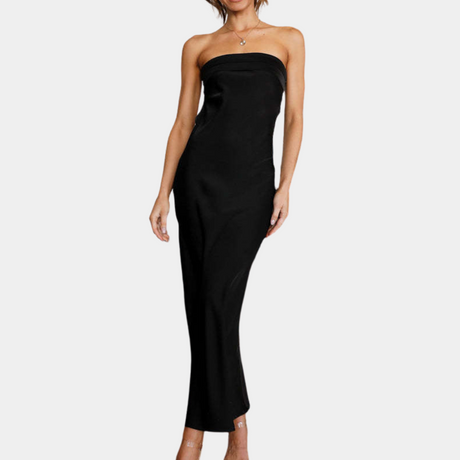 Women's Elegant Polyester Shiny Long Dress