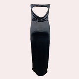 Women's Elegant Polyester Shiny Long Dress