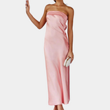 Women's Elegant Polyester Shiny Long Dress