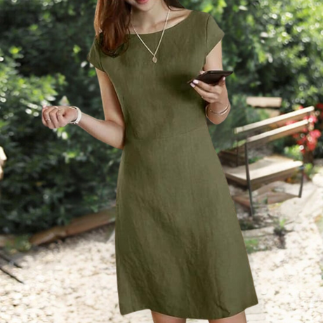 Women's Cotton A-Line Dress