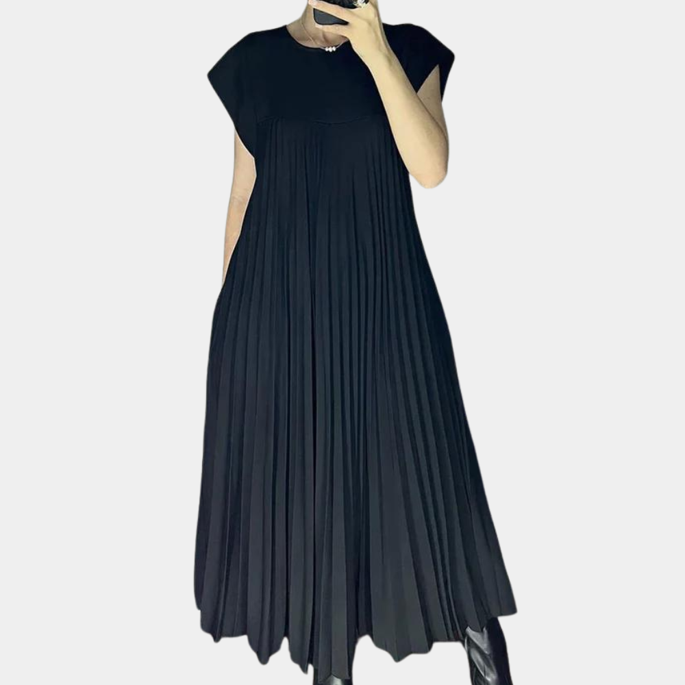 Women's Polyester Pleated Dress