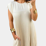 Women's Polyester Pleated Dress
